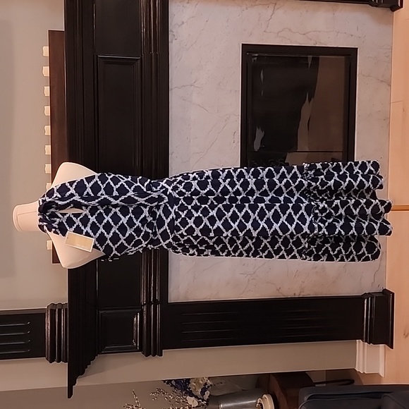 SOLD SOLD SOLD!NWT Michael Michael Kors Ikat Halter Dress Size M - Picture 4 of 16